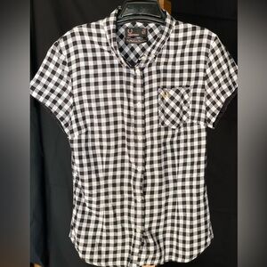 Fred Perry for the Amy Winehouse Foundation women’s checkered short sleeve.